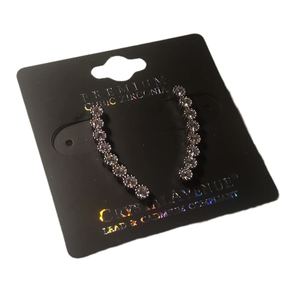 Women's Cubic Zirconia Climbing Earrings - Picture 11 of 16